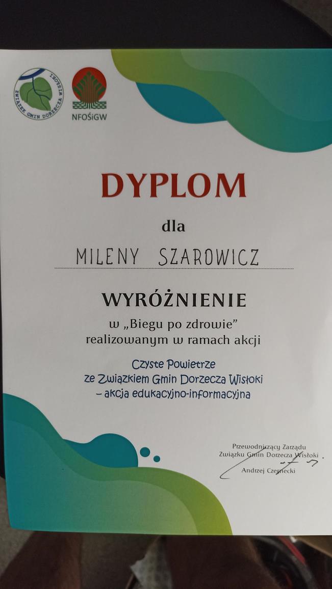„BIEG PO ZDROWIE”  w ramach akcji „Czyste Powietrze ze Związkiem Gmin Dorzecza Wisłoki”